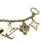 LOUIS VUITTON Bag Charm Key Ring M65111 Logo Gold LV 7-11-481
