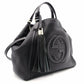 GUCCI Soho Shoulder Bag, Leather, Black, 2-Way