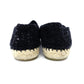 CHANEL Espadrille Slip-On Tweed Navy × Black EU 37 Women's Approx. 9.3" 7-11-107