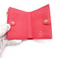 LOUIS VUITTON Lisa Monogram Empreinte Bifold Wallet, Leather, Pink with Gold Hardware