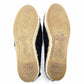 CHANEL Espadrille Slip-On Tweed Navy × Black EU 37 Women's Approx. 9.3" 7-11-107
