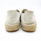 CHANEL Espadrille Slip-On Canvas Beige × Black EU 37 Women's Approx. 23.5~9.4" 7-10-836