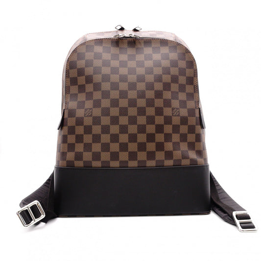 LOUIS VUITTON Jake Backpack, Damier Ébène, PVC/Leather, Brown, Men's