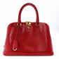 PRADA Promenade Handbag Patent Leather Red Leather BL0837 Gold Hardware 7-12-678