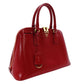 PRADA Promenade Handbag Patent Leather Red Leather BL0837 Gold Hardware 7-12-678
