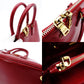 PRADA Promenade Handbag Patent Leather Red Leather BL0837 Gold Hardware 7-12-678
