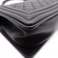 CHANEL Lambskin Boy Chanel 25 Shoulder Bag, Leather, Black, Gunmetal Hardware