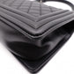 CHANEL Lambskin Boy Chanel 25 Shoulder Bag, Leather, Black, Gunmetal Hardware