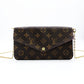 LOUIS VUITTON Pochette Félicité Monogram Canvas M81896 Chain Wallet Shoulder 7-12-705