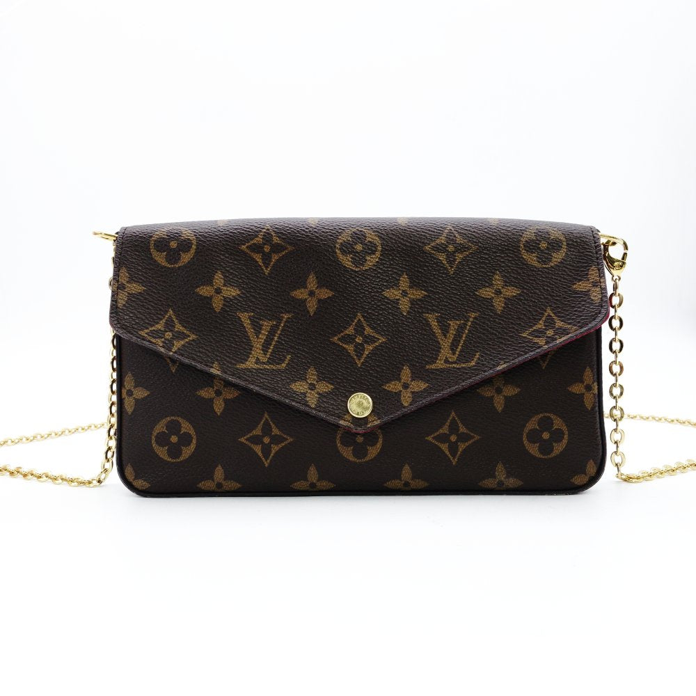 LOUIS VUITTON Pochette Félicité Monogram Canvas M81896 Chain Wallet Shoulder 7-12-705