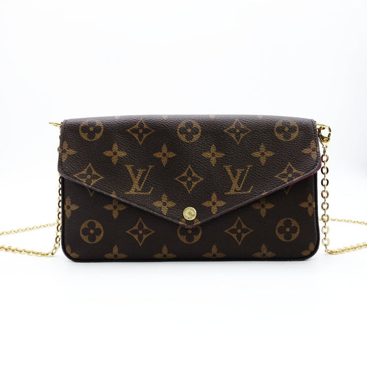 LOUIS VUITTON Pochette Félicité Monogram Canvas M81896 Chain Wallet Shoulder 7-12-705