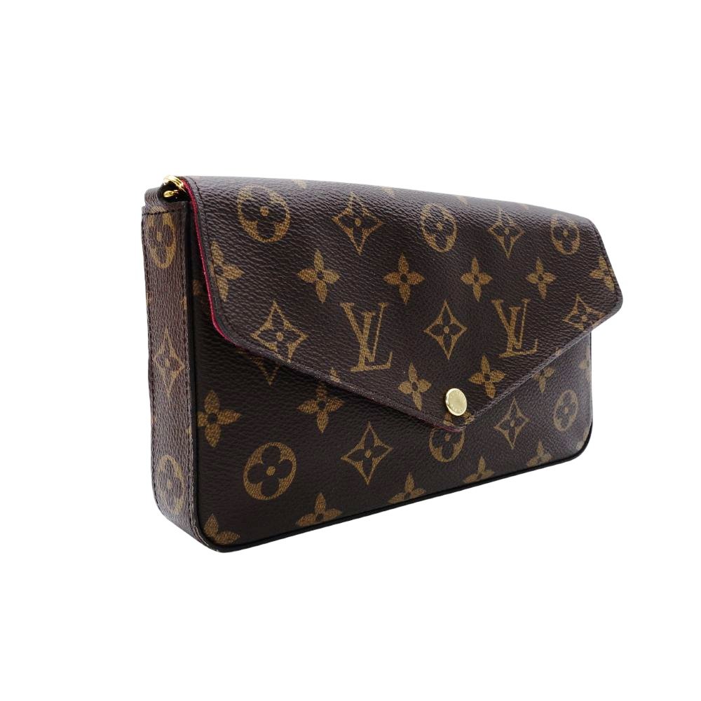 LOUIS VUITTON Pochette Félicité Monogram Canvas M81896 Chain Wallet Shoulder 7-12-705