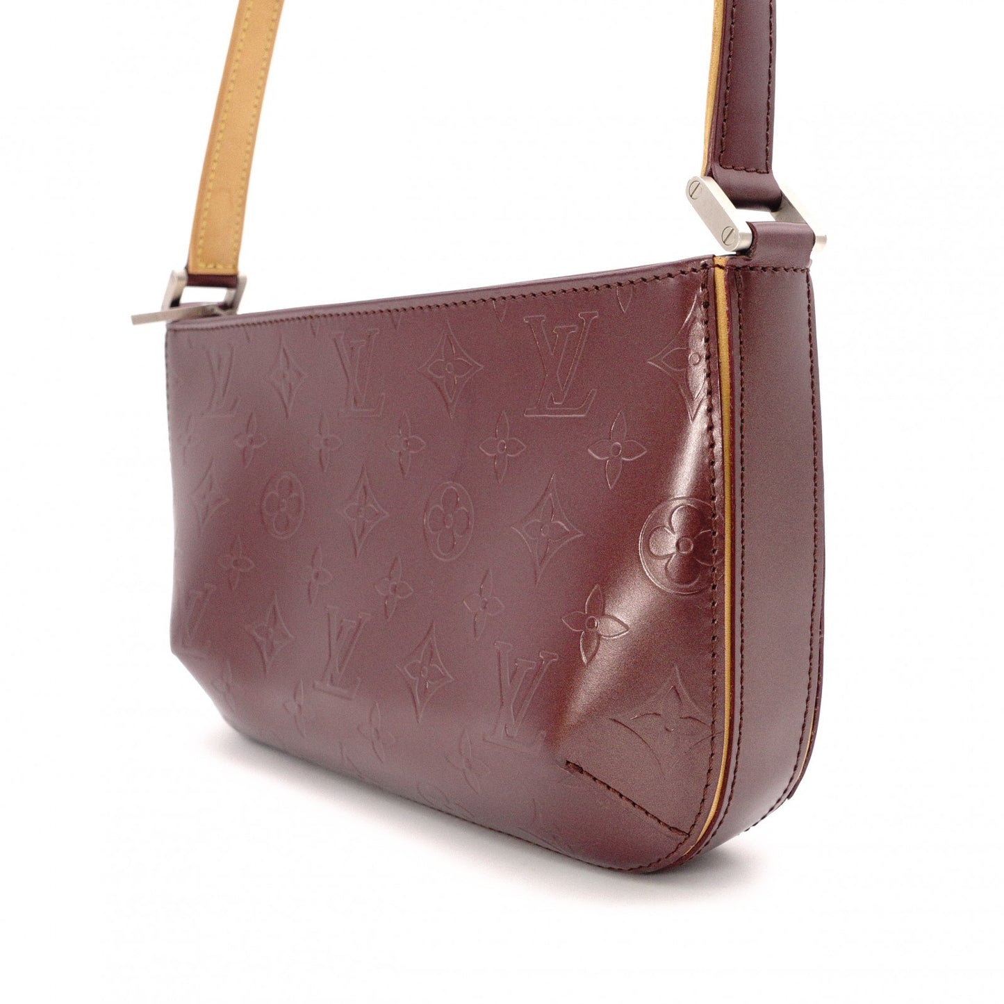LOUIS VUITTON Fowler M55145 Monogram Matte Shoulder Bag, Leather, Bordeaux