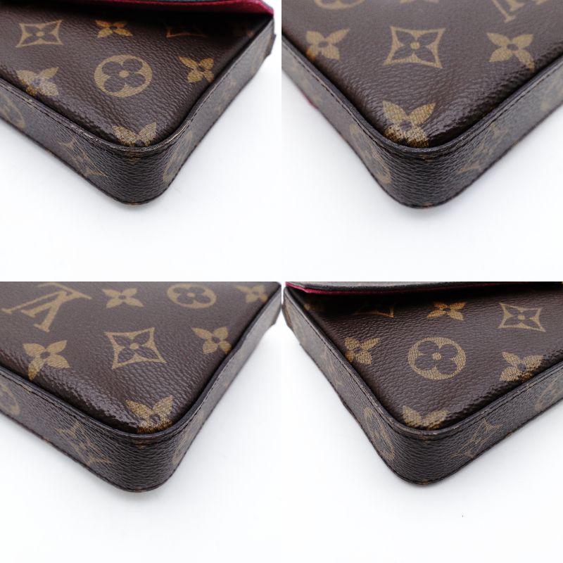 LOUIS VUITTON Pochette Félicité Monogram Canvas M81896 Chain Wallet Shoulder 7-12-705