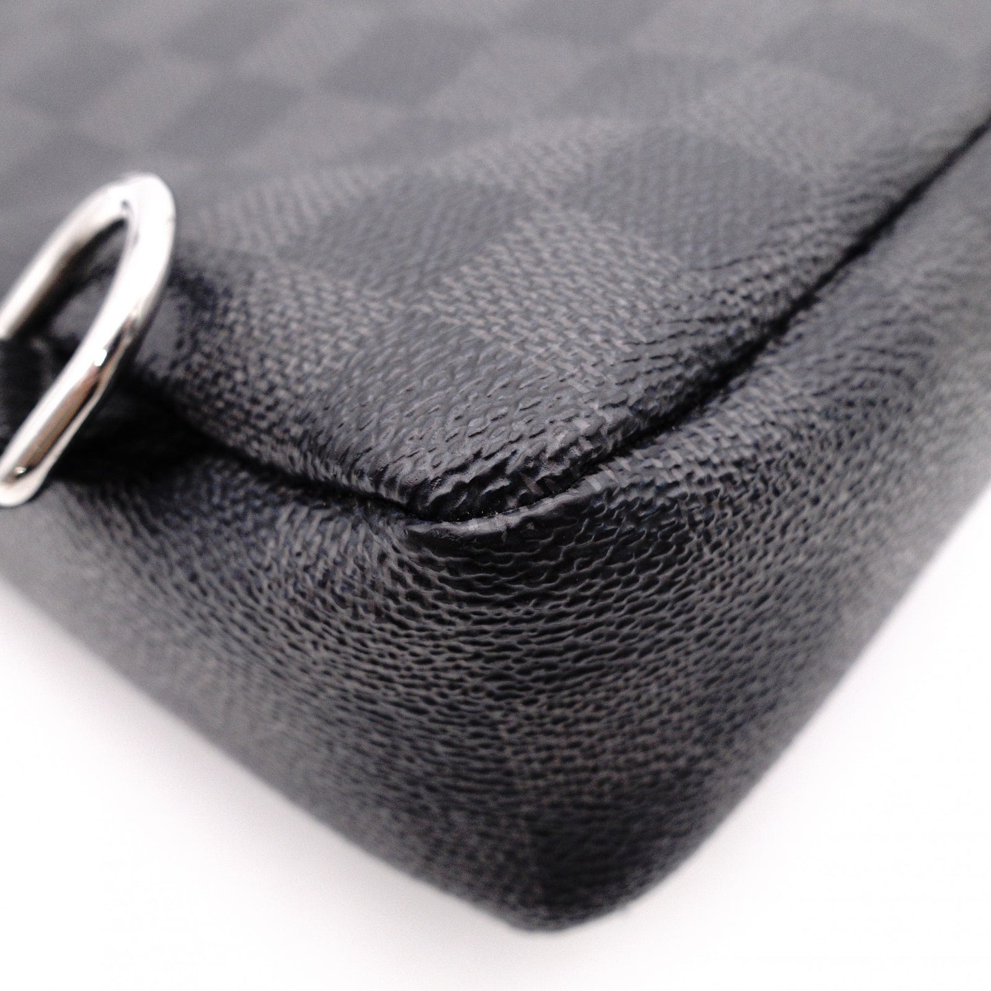 LOUIS VUITTON Avenue Sling Bag, PVC / Leather, Gray, Men's, Damier Graphite