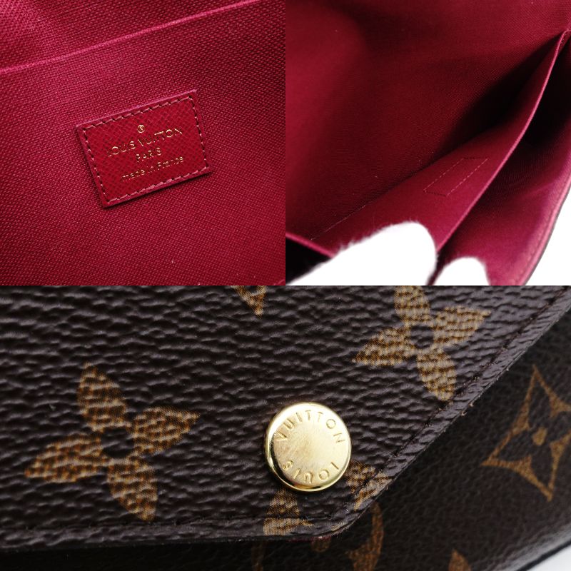 LOUIS VUITTON Pochette Félicité Monogram Canvas M81896 Chain Wallet Shoulder 7-12-705
