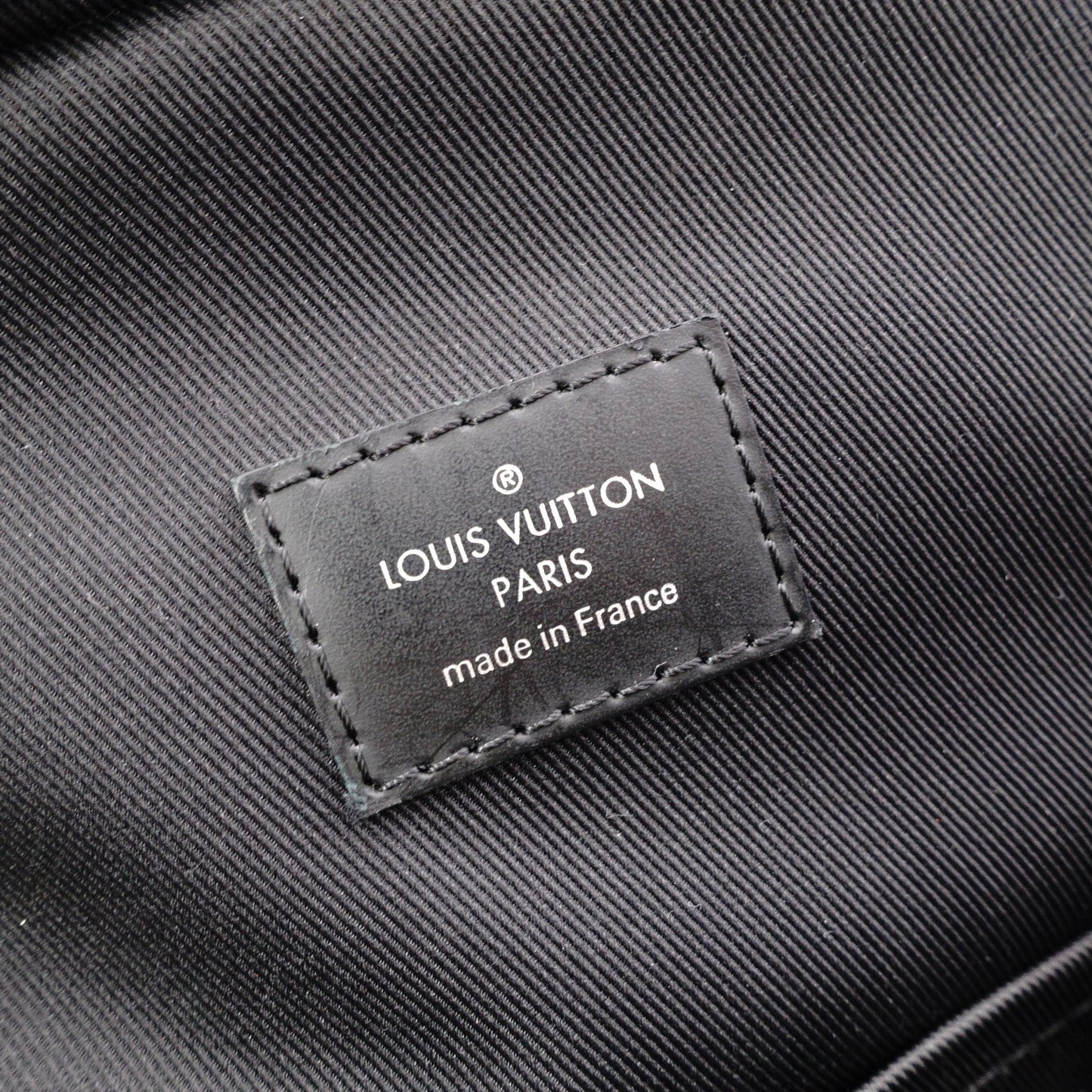 LOUIS VUITTON Avenue Sling Bag, PVC / Leather, Gray, Men's, Damier Graphite