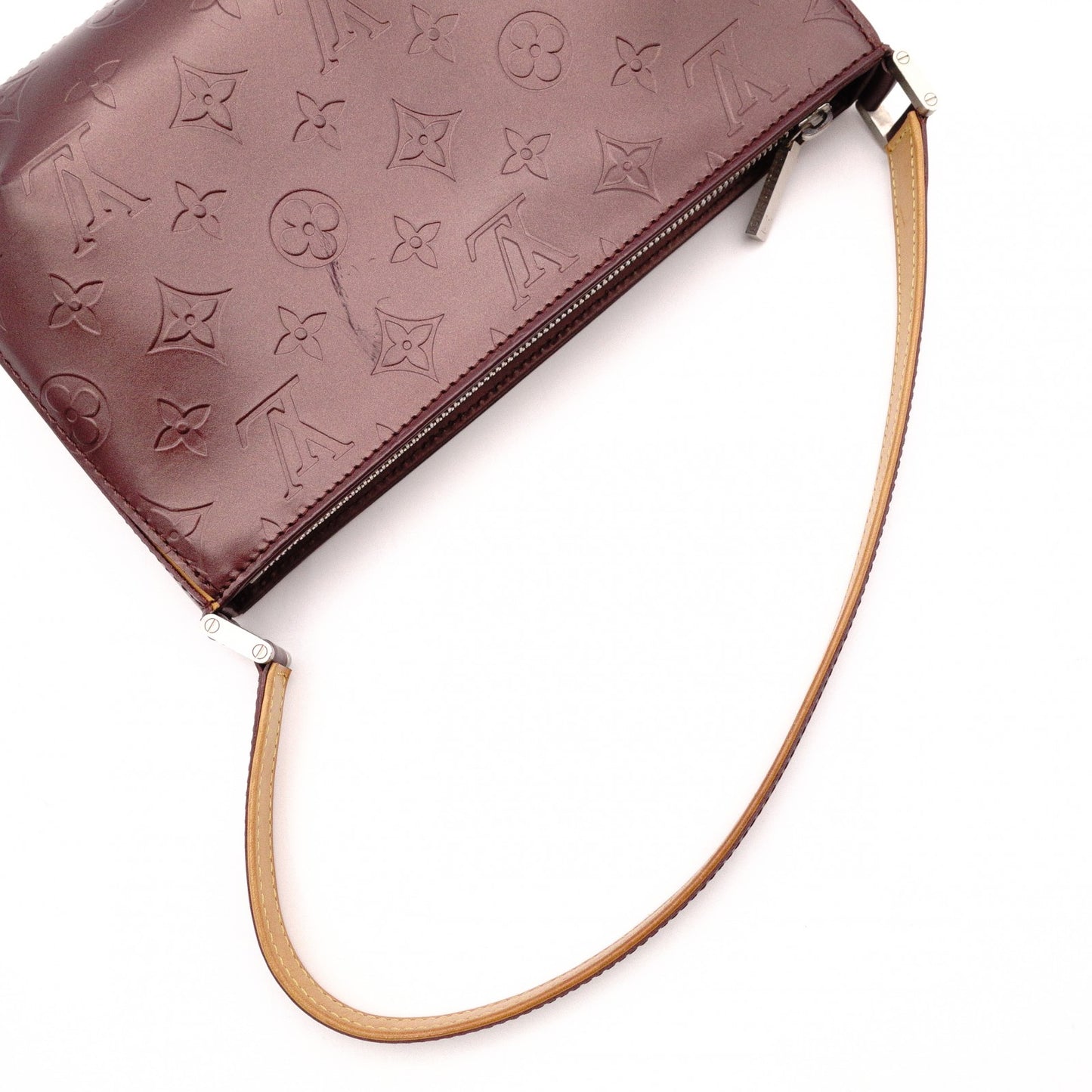 LOUIS VUITTON Fowler M55145 Monogram Matte Shoulder Bag, Leather, Bordeaux