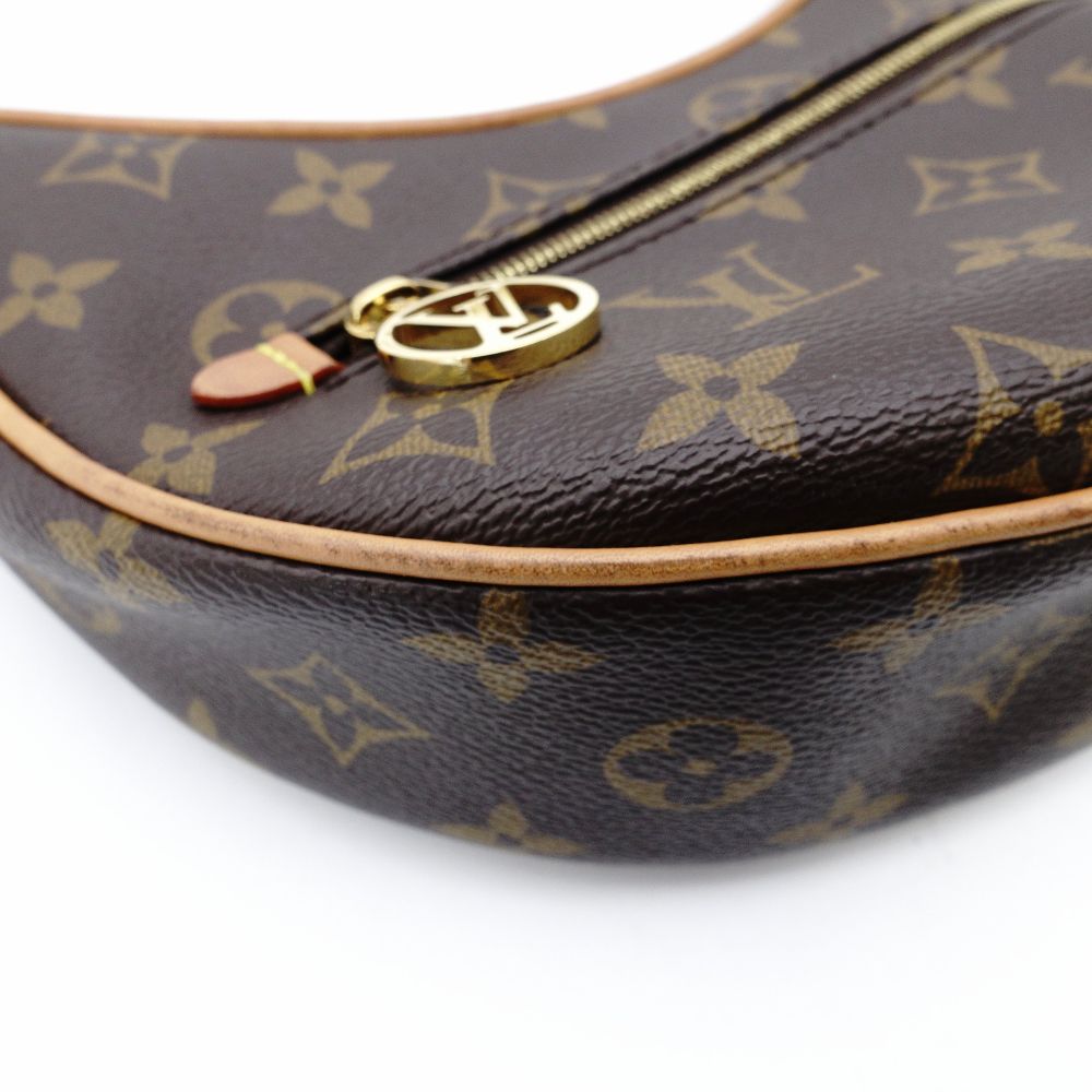 LOUIS VUITTON Monogram Canvas Loop Shoulder Bag M81098 Brown PVC Crossbody 7-12-169