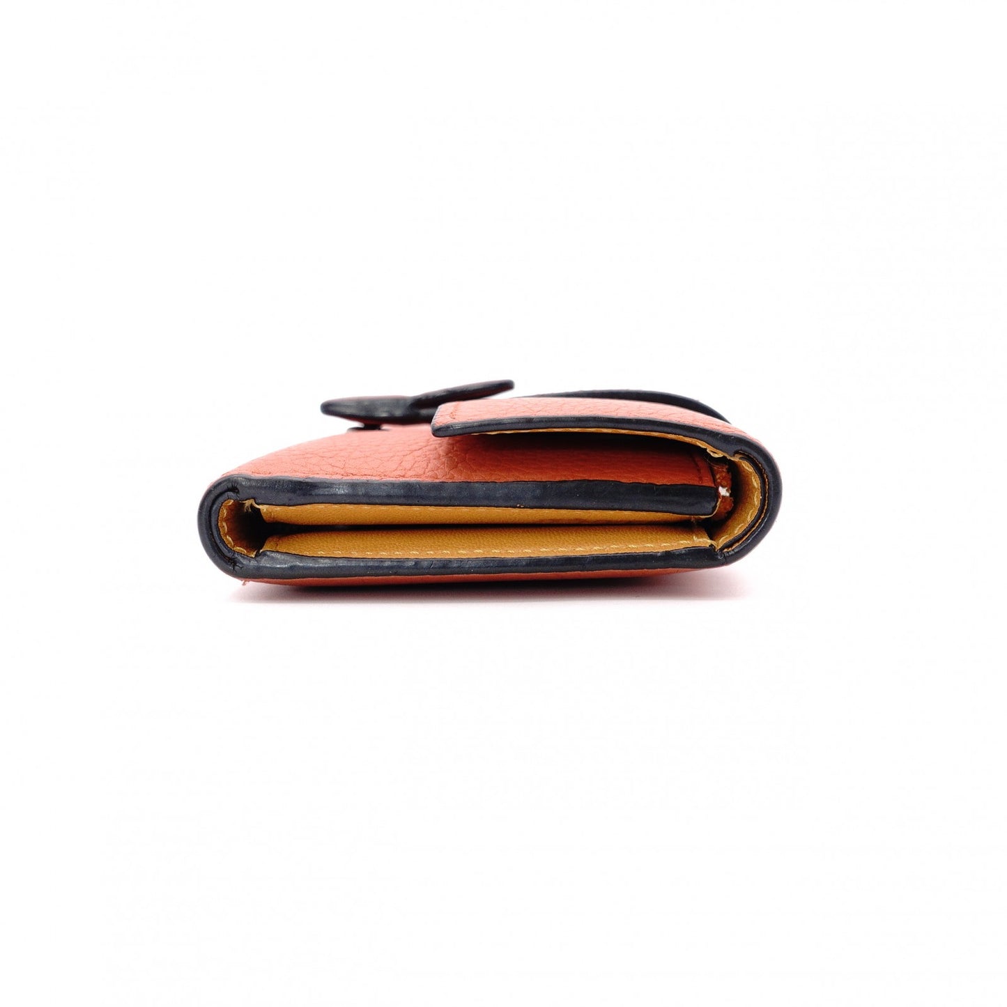 LOEWE Small Vertical Wallet, Tri-fold Wallet, Leather, Orange