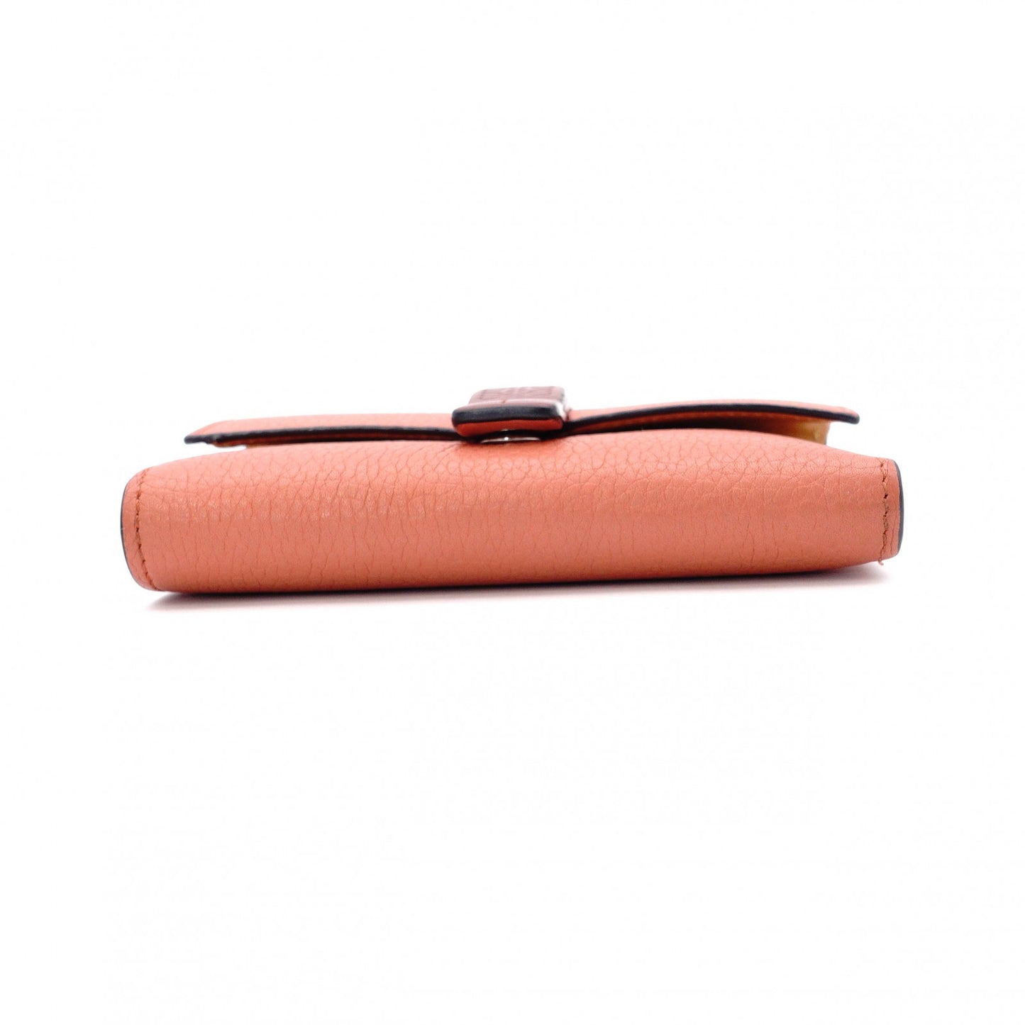 LOEWE Small Vertical Wallet, Tri-fold Wallet, Leather, Orange