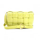 BOTTEGAVENETA Padet Cassette Shoulder Bag, Leather, Yellow