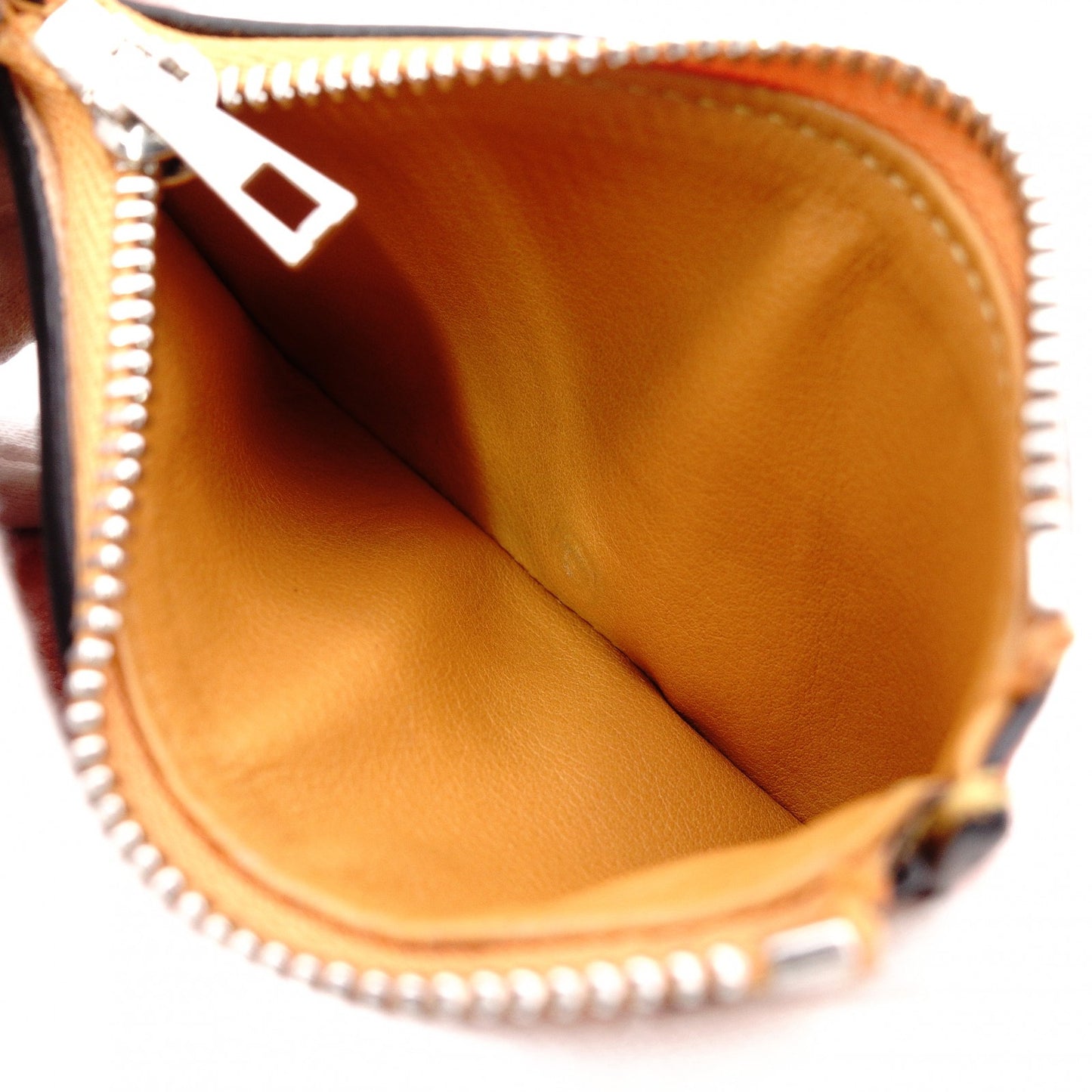 LOEWE Small Vertical Wallet, Tri-fold Wallet, Leather, Orange