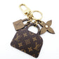 LOUIS VUITTON Bag Charm Illustré Bag To School Monogram Charm Key Holder 7-11-435