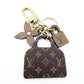 LOUIS VUITTON Bag Charm Illustré Bag To School Monogram Charm Key Holder 7-11-435