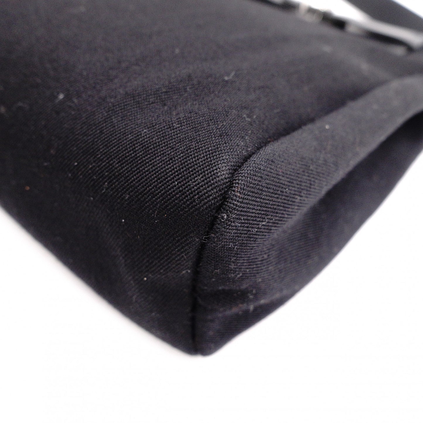 HERMES Shoulder Bag, Navy and Black, Crossbody, Canvas and Leather, □H Engraving