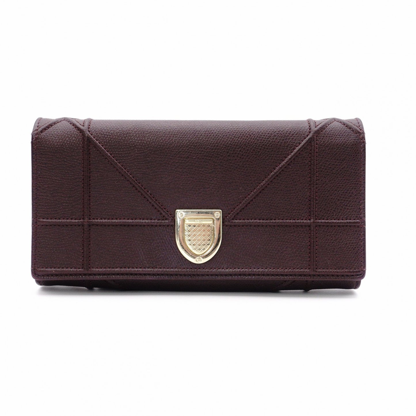 Christian Dior Diorama Chain Wallet Shoulder Bag, Leather, Brown