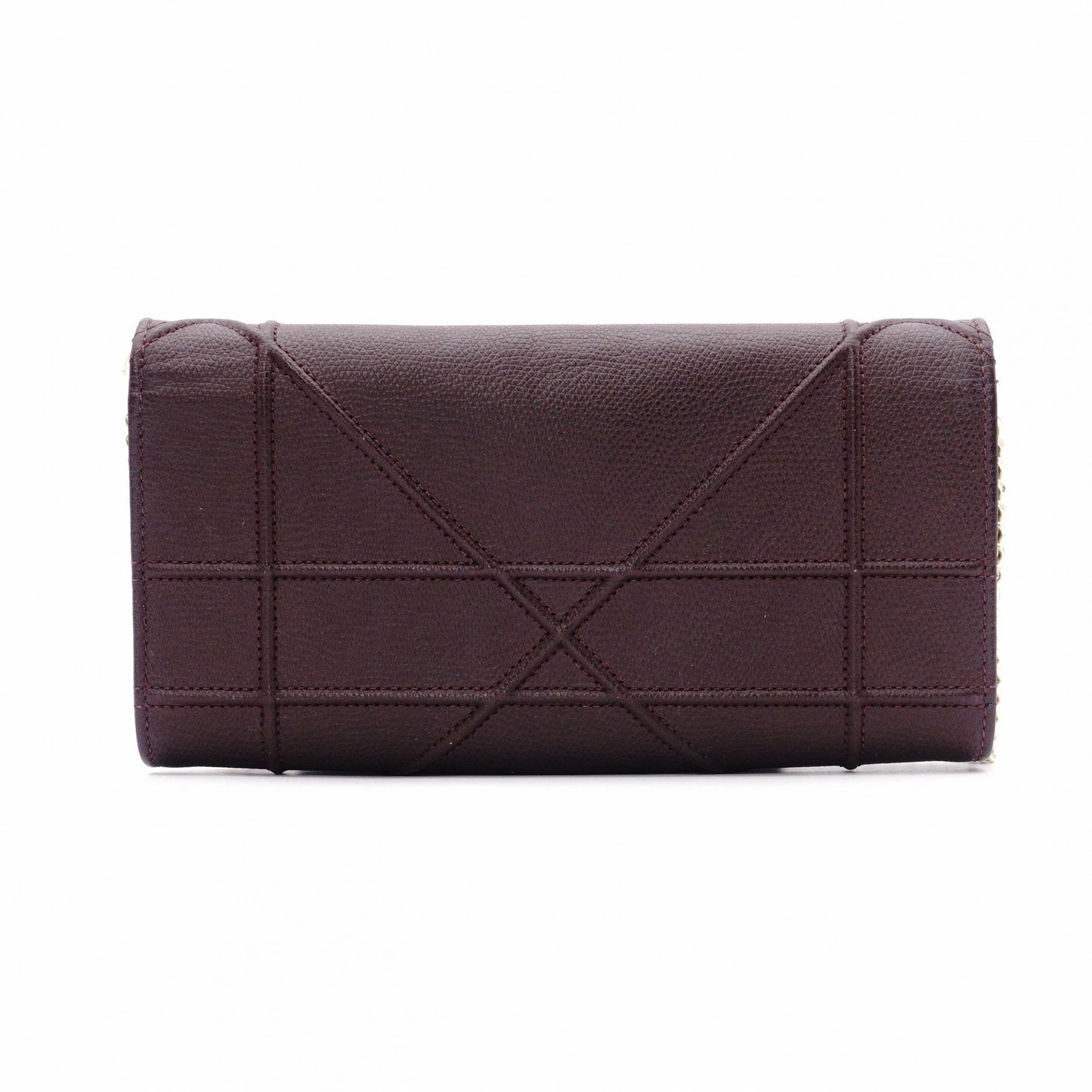 Christian Dior Diorama Chain Wallet Shoulder Bag, Leather, Brown