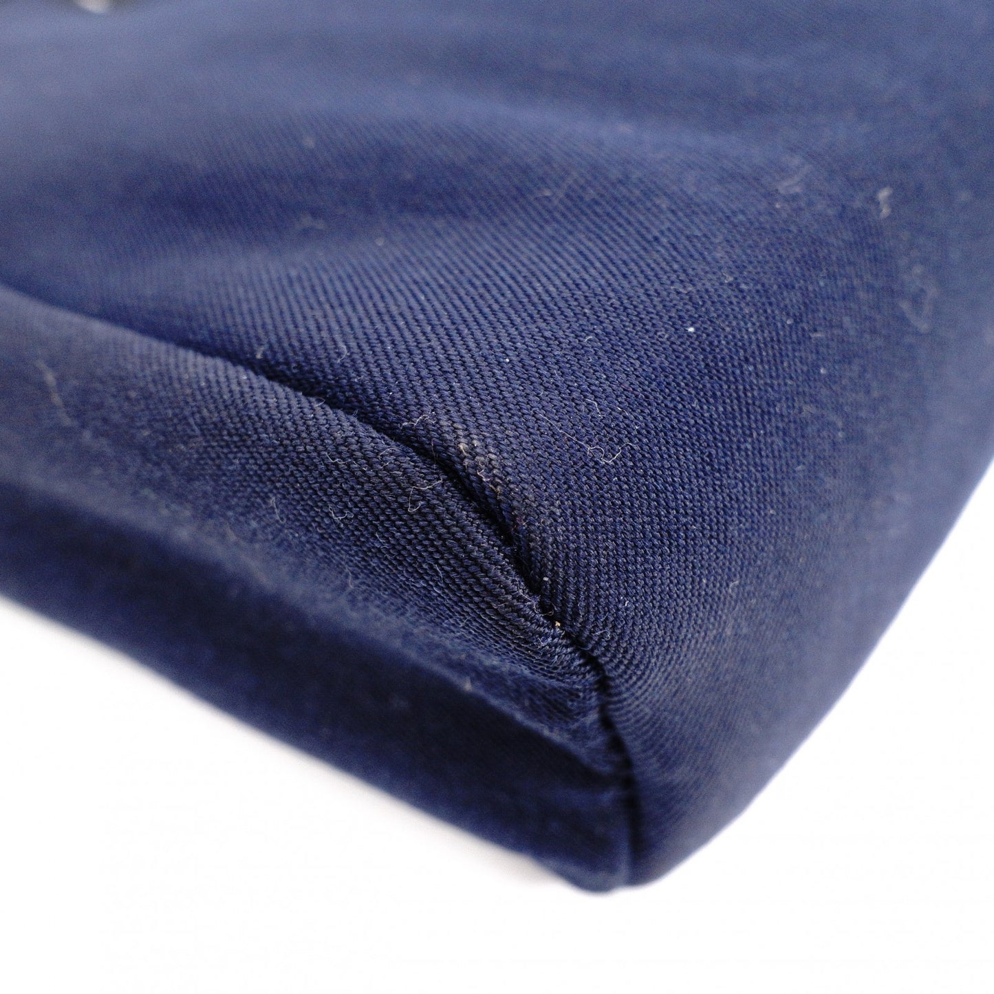 HERMES Shoulder Bag, Navy and Black, Crossbody, Canvas and Leather, □H Engraving