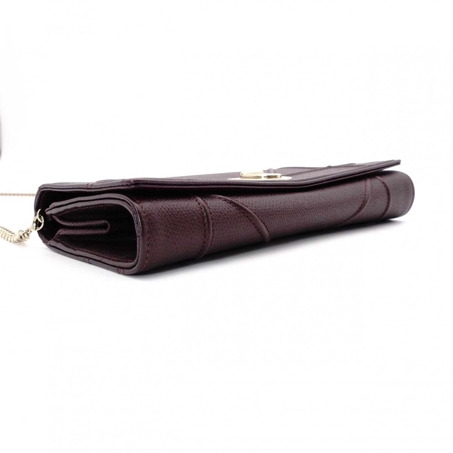 Christian Dior Diorama Chain Wallet Shoulder Bag, Leather, Brown
