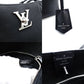 LOUIS VUITTON Lock Me Crocodile Tote Bag Leather Black Shoulder Black Silver Hardware 7-10-676
