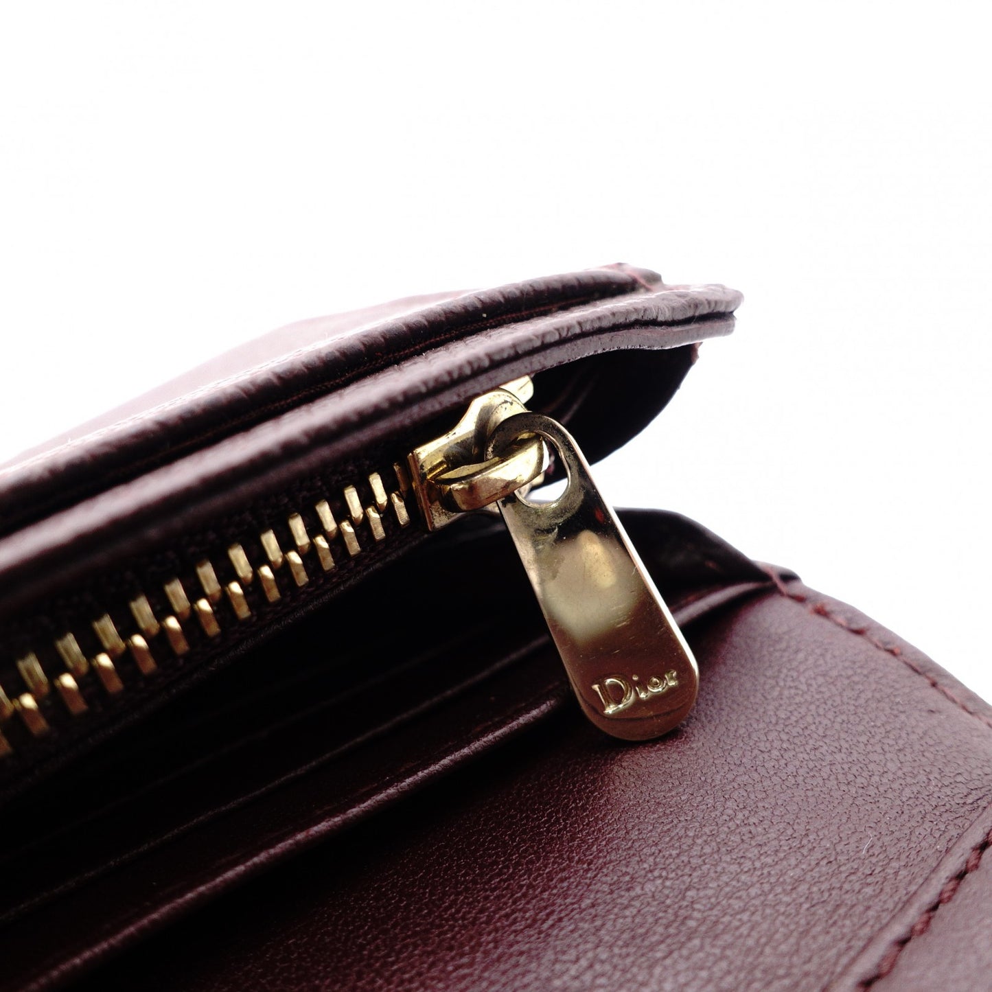 Christian Dior Diorama Chain Wallet Shoulder Bag, Leather, Brown