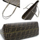 FENDI Zucca Tote Bag Brown Tone Shoulder PVC 7-12-204