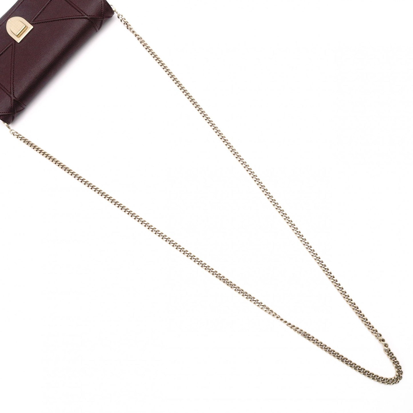 Christian Dior Diorama Chain Wallet Shoulder Bag, Leather, Brown