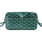 GOYARD Cupvert Shoulder Bag PVC Leather Green Crossbody 7-12-847