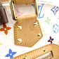 LOUIS VUITTON Alma Monogram Multicolor Handbag with Studs, Leather/PVC, White, Women's