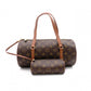 LOUIS VUITTON Papillon 30 Monogram Canvas Shoulder Bag, PVC/Leather, Brown, Vintage
