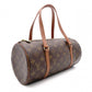LOUIS VUITTON Papillon 30 Monogram Canvas Shoulder Bag, PVC/Leather, Brown, Vintage