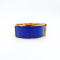 Hermès Click H Bangle Click Clack Blue × Gold Bracelet H Logo 7-10-296