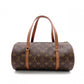 LOUIS VUITTON Papillon 30 Monogram Canvas Shoulder Bag, PVC/Leather, Brown, Vintage