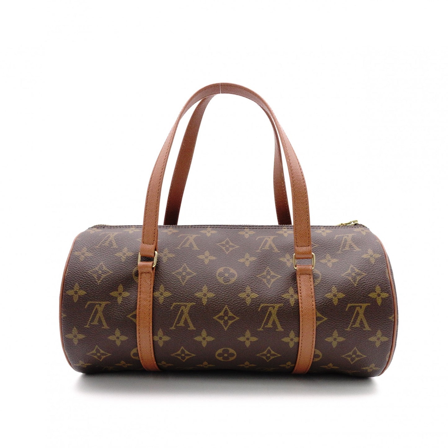 LOUIS VUITTON Papillon 30 Monogram Canvas Shoulder Bag, PVC/Leather, Brown, Vintage