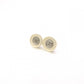 CHANEL Earrings, Metal, Silver, Off-White