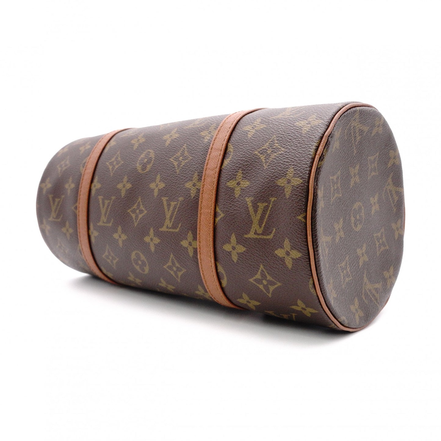 LOUIS VUITTON Papillon 30 Monogram Canvas Shoulder Bag, PVC/Leather, Brown, Vintage