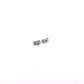 CHANEL Earrings, Metal, Silver, Off-White