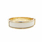 Hermès Click H Bangle Click Clack Off-White × Gold Bracelet H Logo 7-12-637