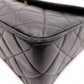 CHANEL Matelassé Fringe Chain Shoulder Bag, Black Lambskin, Women's